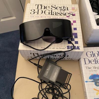 The Sega Master System 3 D Glasses with Games Tested working