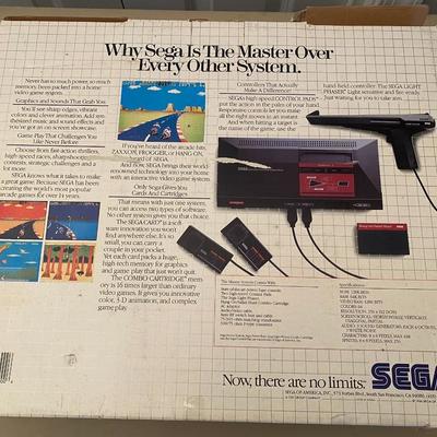 The Sega Master System 3 D Glasses with Games Tested working