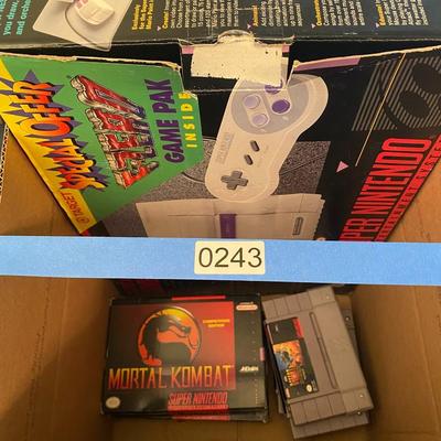 Super Nintendo Console with Games