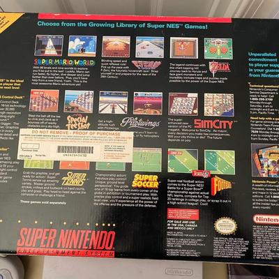 Super Nintendo Console with Games