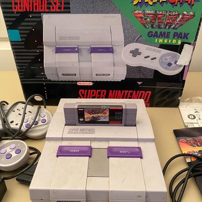 Super Nintendo Console with Games