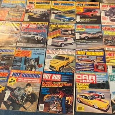 Lot of 1970's Car Magazines Hot Rod Car Craft Hot Rodding+++