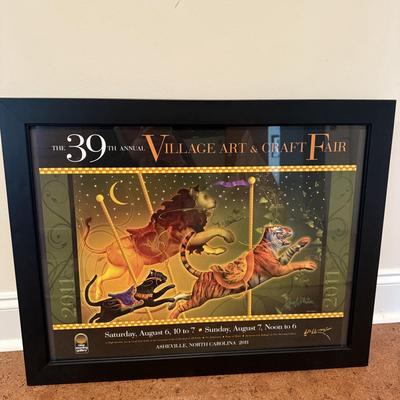 Framed ‘39th Annual Village Art & Craft Fair’ Poster (BD-BM)