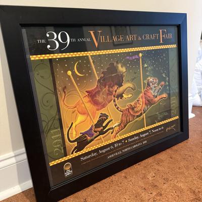 Framed ‘39th Annual Village Art & Craft Fair’ Poster (BD-BM)