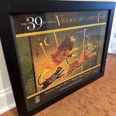 Framed ‘39th Annual Village Art & Craft Fair’ Poster (BD-BM)