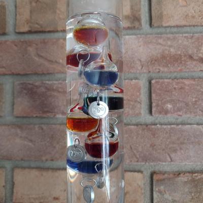 Glass Galileo Thermometer 17"