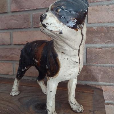 Vintage Cast Iron French Bulldog Statue