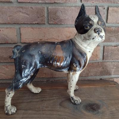 Vintage Cast Iron French Bulldog Statue