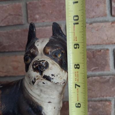 Vintage Cast Iron French Bulldog Statue