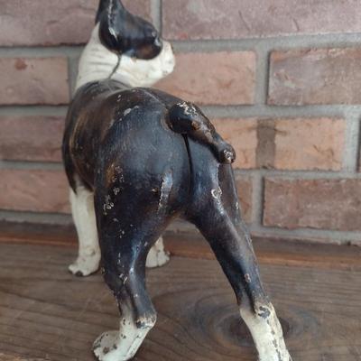Vintage Cast Iron French Bulldog Statue