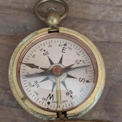 Vintage United States Corps of Engineers Compass Brass Case (#57)