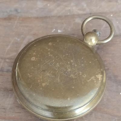 Vintage United States Corps of Engineers Compass Brass Case (#57)