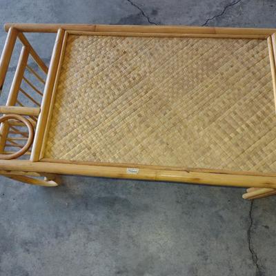 Bamboo and Rattan Bed TV/Breakfast Tray- Approx 28" Wide