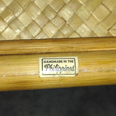 Bamboo and Rattan Bed TV/Breakfast Tray- Approx 28" Wide