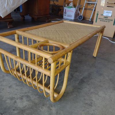 Bamboo and Rattan Bed TV/Breakfast Tray- Approx 28" Wide