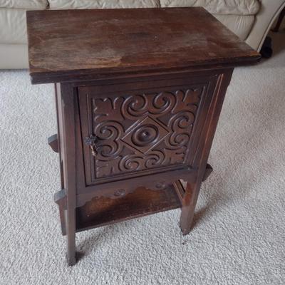 Vintage Copper Lined Humidor Stand