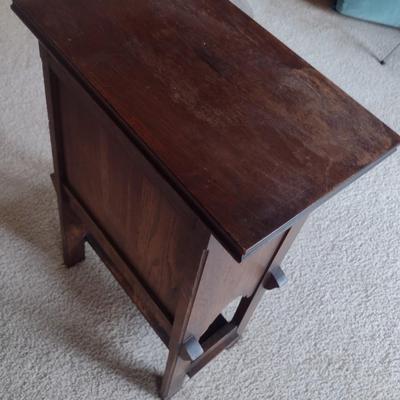 Vintage Copper Lined Humidor Stand