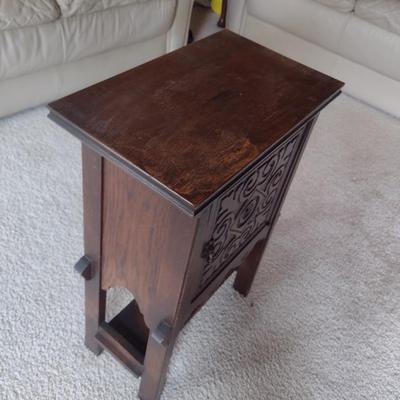 Vintage Copper Lined Humidor Stand