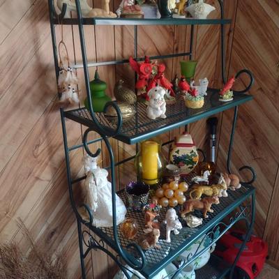 Metal Frame Baker's Rack with Mesh Shelves