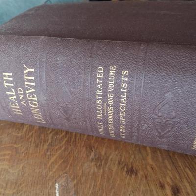 Antique 'Health and Longevity' 1913 Illustrated Edition Home Health Society New York Publisher