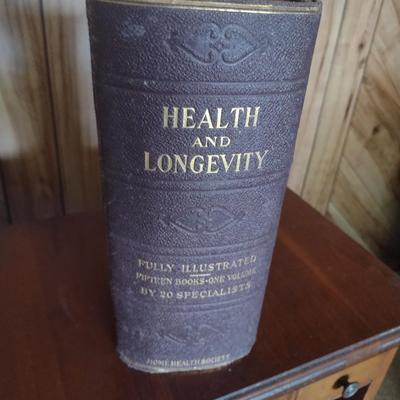 Antique 'Health and Longevity' 1913 Illustrated Edition Home Health Society New York Publisher