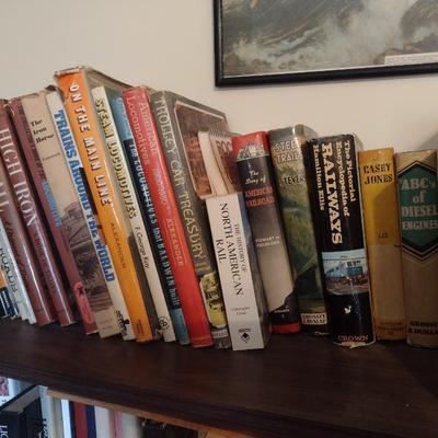 Large Collection of Historical and Informational Books on Trains and Railways