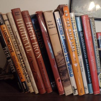 Large Collection of Historical and Informational Books on Trains and Railways