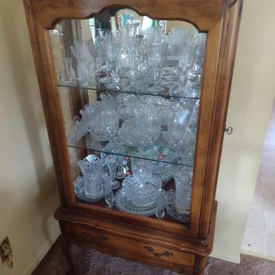 Vintage Curio Display Cabinet (No Contents)