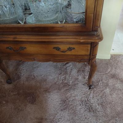 Vintage Curio Display Cabinet (No Contents)