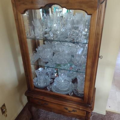 Vintage Curio Display Cabinet (No Contents)