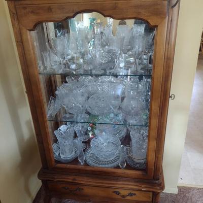 Vintage Curio Display Cabinet (No Contents)