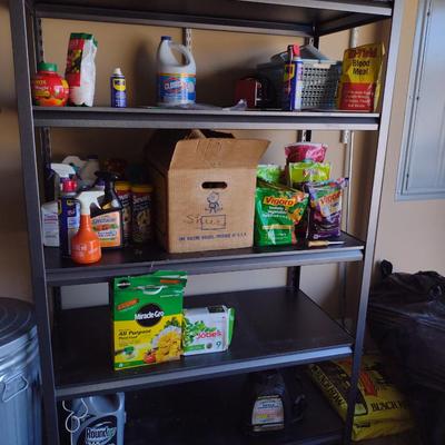 Metal Storage Shelf- Five Adjustable Shelves- Approx 48" x 24" x 72" Tall (No Contents Included)