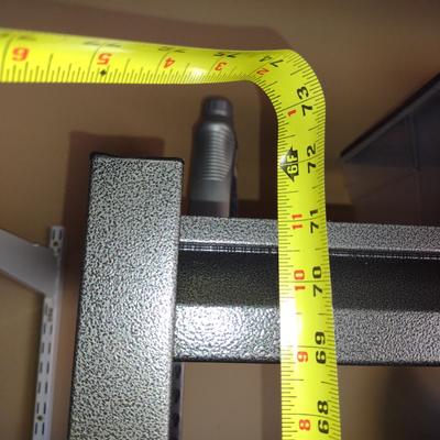 Metal Storage Shelf- Five Adjustable Shelves- Approx 48" x 24" x 72" Tall (No Contents Included)