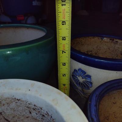 Collection of Ceramic Planter Pots- Assorted Sizes