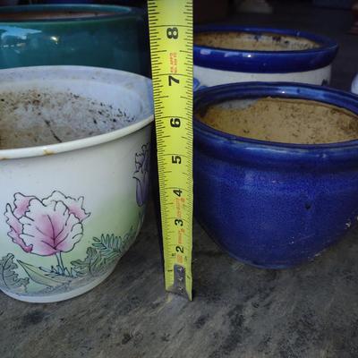 Collection of Ceramic Planter Pots- Assorted Sizes