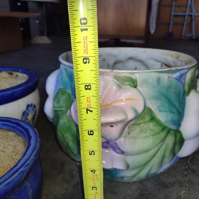 Collection of Ceramic Planter Pots- Assorted Sizes