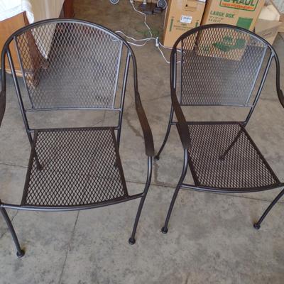 Pair of Metal Patio/Garden Chairs- Approx 22 1/2" Wide