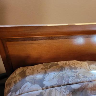 Double bed, mid century modern, guest bed, unused