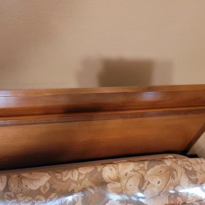 Double bed, mid century modern, guest bed, unused
