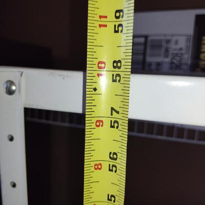 Metal Storage Shelf- Approx 30" x 15" x 58" Tall