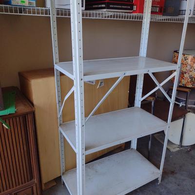 Metal Storage Shelf- Approx 30" x 15" x 58" Tall