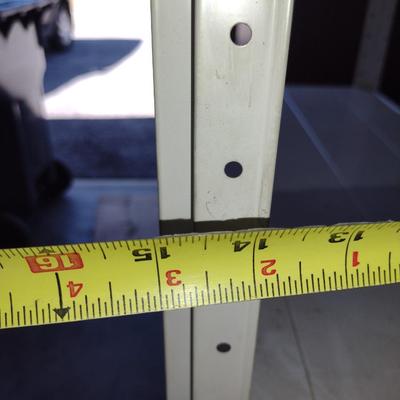 Metal Storage Shelf- Approx 30" x 15" x 58" Tall