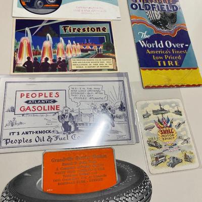 Vintage post cards & oil advertisements