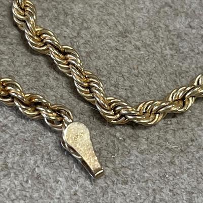 10k gold twisted bracelet