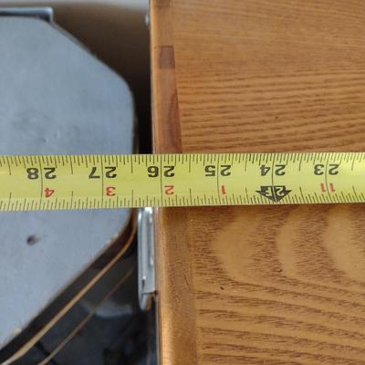 Wooden Machinist's Tool Box Chest- Approx 26" Wide, 11" Deep, 18 3/4" Tall