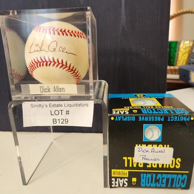 Dick Allen OMLB Signed Autographed Baseball In Collectors Case