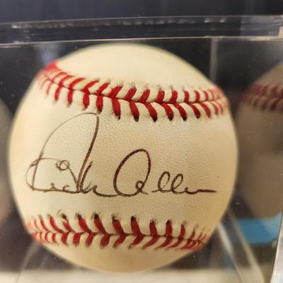 Dick Allen OMLB Signed Autographed Baseball In Collectors Case