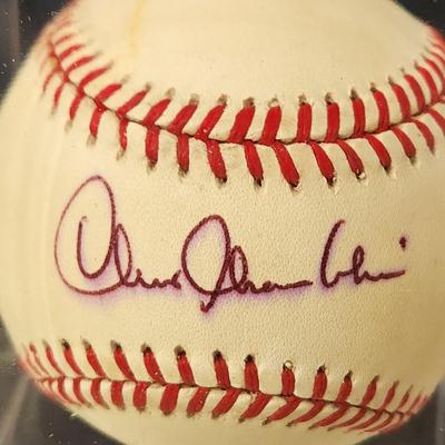 Chris Chamblis OMLB Signed Autographed Baseball In Collectors Case