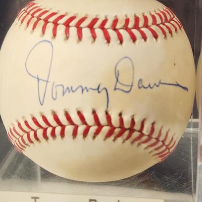 Tommy Davis OMLB Signed Autographed Baseball In Collectors Case