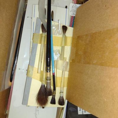 Collection of Artist's Paint Brushes- Assorted Makers (Set #1)